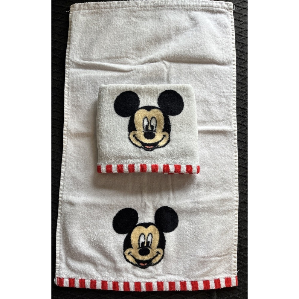 Disney Mickey Mouse 23"β x 14" Terry Dish Towels (2) In Set